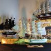 Green And White Sailboat