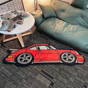 sports car floor mat, car-shaped rug, kids room decor, race car mat, novelty floor mat, non-slip mat, car lover gift, bedroom rug, unique home decor, playroom mat-nic-home-decor, wholesale-bd, best-price-bd, best-products-in-bd, gifts-and-unique, nic-wall-e-tissue-holder, unique-home-decor-bd, robot-tissue-box-bd, disney-merchandise-bangladesh, quirky-gift-ideas-bd