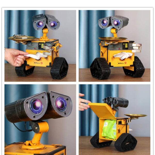 Walle tissue holder-Sure! Here are 10 tags separated by commas: **Wall-E Tissue Holder, Robot Tissue Box, Pixar Home Decor, Disney Themed Accessories, Handmade Tissue Holder, Geeky Home Decor, Retro Robot Decor, Unique Desk Accessories, Sci-Fi Tissue Holder, Gift for Disney Fans-nic-home-decor, wholesale-bd, best-price-bd, best-products-in-bd, gifts-and-unique, nic-wall-e-tissue-holder, unique-home-decor-bd, robot-tissue-box-bd, disney-merchandise-bangladesh, quirky-gift-ideas-bd
