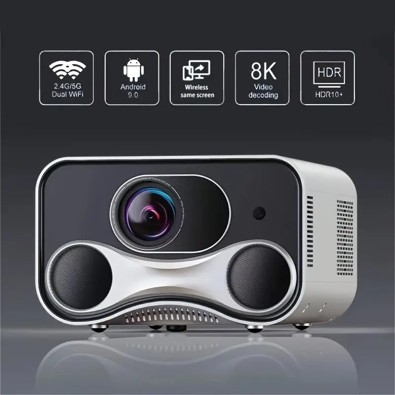 Hisilicon J20 Full HD 4K Android Smart Projector - NIC HOME DECOR