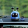 robot car air freshener, dashboard perfume, cute car decor, car fragrance diffuser, car interior freshener, blue robot air freshener, novelty car accessory, car odor eliminator, gift for car lovers, car dashboard ornament