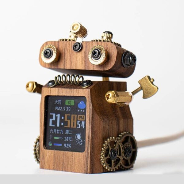 Intelligent Weather Forecast Clock, Punk Robot Clock, Electronic Weather Clock, Color Screen Clock, Tech Table Decor, Weather Forecasting Clock, Robot Technology Clock, Unique Desk Clock, Modern Home Decor, Futuristic Weather Clock-nic-home-decor, wholesale-bd, best-price-bd, best-products-in-bd, gifts-and-unique, nic-wall-e-tissue-holder, unique-home-decor-bd, robot-tissue-box-bd, disney-merchandise-bangladesh, quirky-gift-ideas-bd