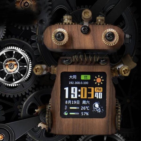 Intelligent Weather Forecast Clock, Punk Robot Clock, Electronic Weather Clock, Color Screen Clock, Tech Table Decor, Weather Forecasting Clock, Robot Technology Clock, Unique Desk Clock, Modern Home Decor, Futuristic Weather Clock-nic-home-decor, wholesale-bd, best-price-bd, best-products-in-bd, gifts-and-unique, nic-wall-e-tissue-holder, unique-home-decor-bd, robot-tissue-box-bd, disney-merchandise-bangladesh, quirky-gift-ideas-bd