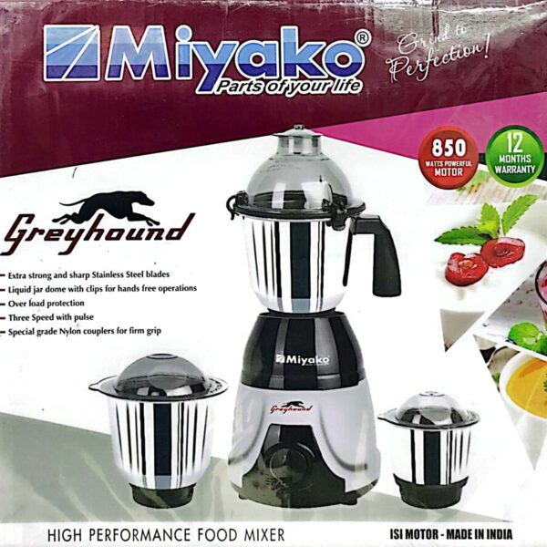 Miyako Greyhound Blender, 3-in-1 Blender, 850W Mixer Grinder, Powerful Kitchen Blender, Miyako Blender Bangladesh, Stainless Steel Jar Blender, Home Appliances BD, Blender with Speed Control, Mixer Grinder for Home, Original Miyako Product-nic-home-decor, wholesale-bd, best-price-bd, best-products-in-bd, gifts-and-unique, nic-wall-e-tissue-holder, unique-home-decor-bd, robot-tissue-box-bd, disney-merchandise-bangladesh, quirky-gift-ideas-bd