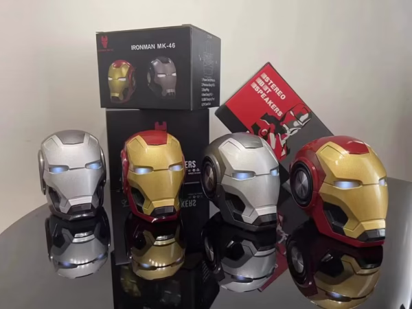 iron man bluetooth speaker, mark 46 speaker, marvel audio gadget, iron man helmet speaker, superhero tech gift, iron man collectible, bluetooth speaker helmet, marvel fan gear, wireless superhero speaker, iron man mark 46-nic-home-decor, wholesale-bd, best-price-bd, best-products-in-bd, gifts-and-unique, nic-wall-e-tissue-holder, unique-home-decor-bd, robot-tissue-box-bd, disney-merchandise-bangladesh, quirky-gift-ideas-bd
