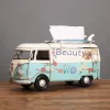 retro bus tissue box, vintage car tissue holder, decorative tissue box, home office decor, dustproof tissue storage, unique tissue dispenser, collectible tissue box, novelty tissue holder, gift for car enthusiasts, wholesale tissue box Bangladesh