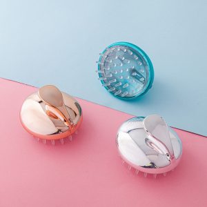 silicone shampoo brush bd, scalp massager brush, soft hair scrubber bd, dandruff remover brush, portable scalp cleaner, shampoo brush for hair care, 3 pcs hair brush set, hair spa tools bd, Nic Home Decor, nicdecor.com