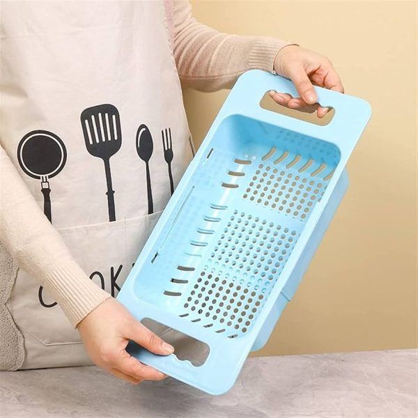 collapsible colander bd, sink strainer basket, expandable vegetable basket, fruit washing basket, kitchen storage bd, space saving kitchen tool, dishwasher safe strainer, bd best price, Nic Home Decor, nicdecor.com