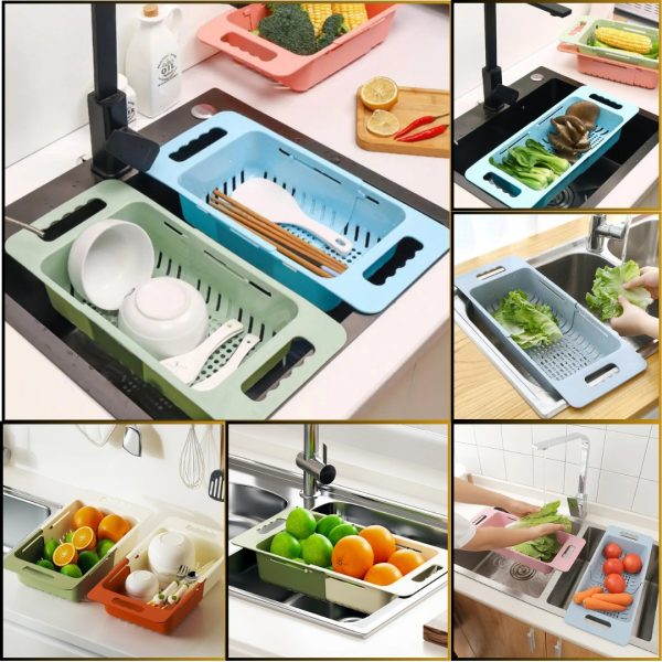collapsible colander bd, sink strainer basket, expandable vegetable basket, fruit washing basket, kitchen storage bd, space saving kitchen tool, dishwasher safe strainer, bd best price, Nic Home Decor, nicdecor.com