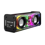 v8 bluetooth speaker bd, rgb wireless speaker, transparent sound box bd, bluetooth 5.0 speaker, dual subwoofer speaker bd, portable music speaker, colorful light speaker bd, high power bass speaker, Nic Home Decor, nicdecor.com