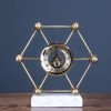 Heavy golden skeleton roman clock for desktop, office, gifts 3