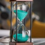 Hourglass 30 minute sand timer, colorful gift package sand clock, sky blue 1