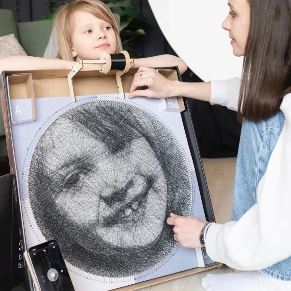 Personalized string art portrait the gift to remember