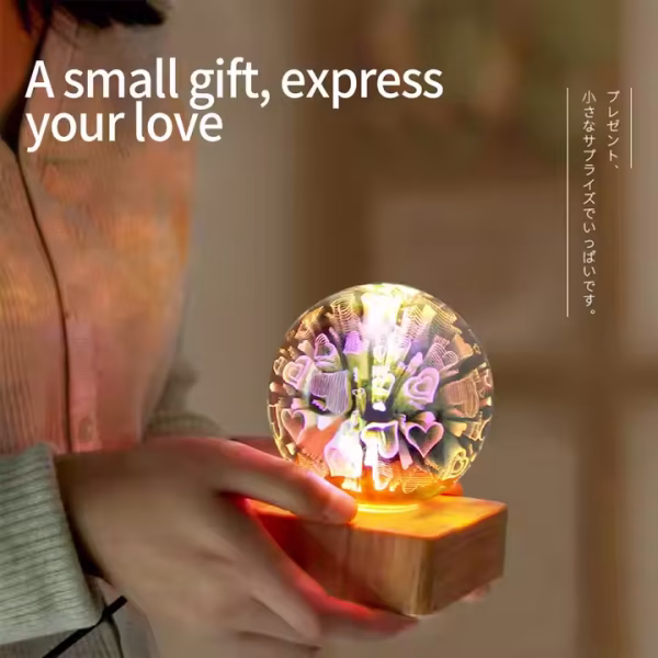 3D Firework Night Light, Starry Sky Projector, USB Rechargeable Lamp, Touch Control LED Light, Home Decoration Light, Creative Gift Lamp, Bedside Night Light, LED Star Projector, nicdecor.com, nichomedecor