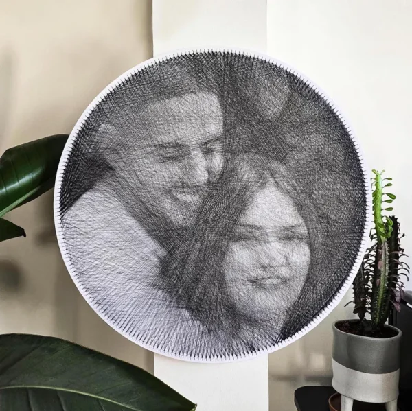 Personalized string art portrait the gift to remember