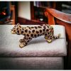 Sgolden leopard trinket box, enamel jewelry box, animal figurine decor, hinged jewelry box, unique gift idea, leopard home decor, decorative storage box, nicdecor.com, nichomedecor, mother’s day gift