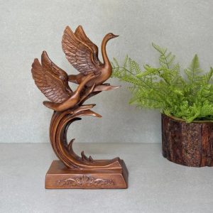 Flying swans tabletop sculpture 1