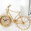 Retro vintage silent iron bike bicycle clock