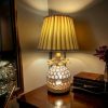 16.5 inches height metal crystal decorative table lamp