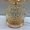 16.5 inches height metal crystal decorative table lamp 3