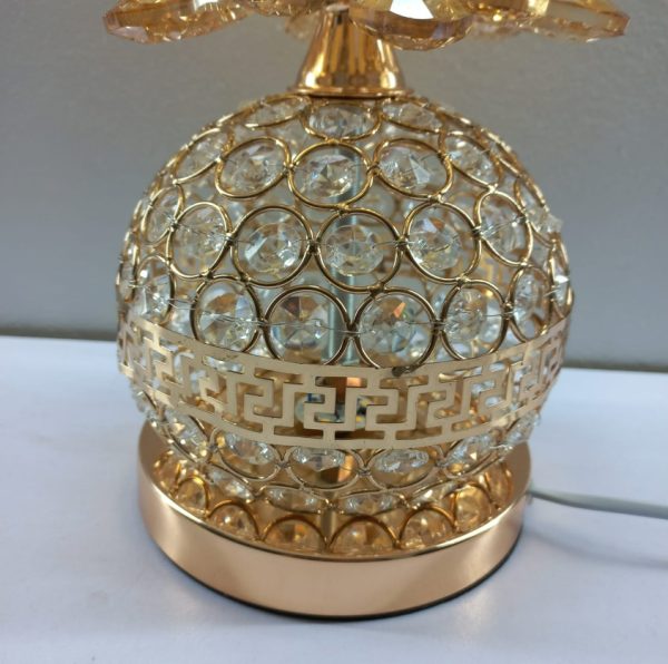 16.5 inches height metal crystal decorative table lamp 3
