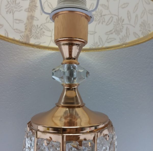 17 inches height metal crystal decorative table lamp 4