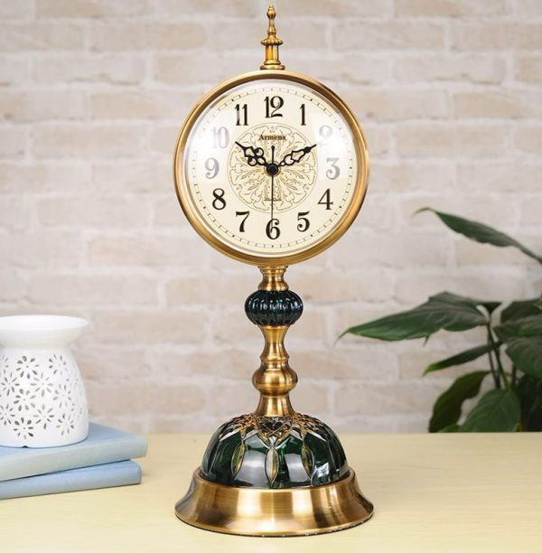 Armeen classic table clock, classic metal table clock