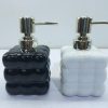 Black and white ceramic soap dispensers 3