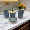 Grey and bamboo bathroom set 1