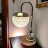 Rose gold crystal glass table lamp