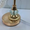 Rose gold metal & crystal glass table lamp 3