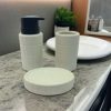 Speckled grid pattern bathroom set 1