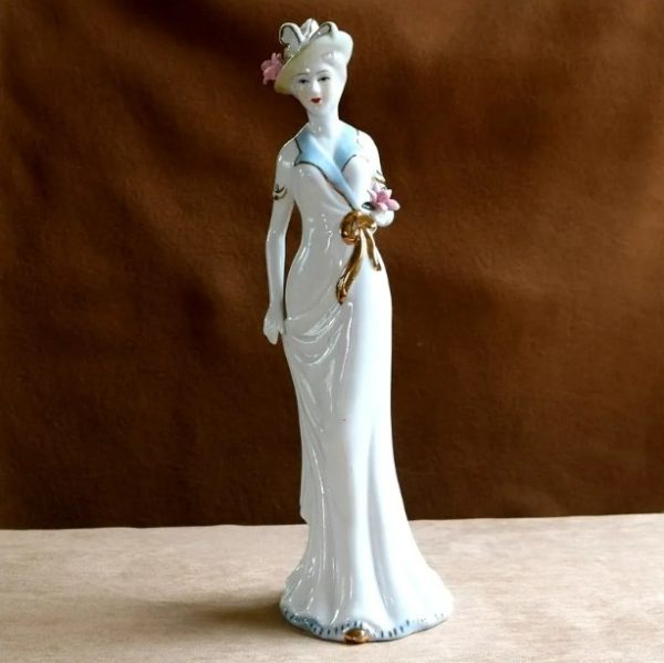 Vintage ceramic female sculpture