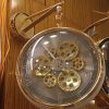 gear wall clock, double sided clock, retro station clock, vintage industrial clock, silent wall clock, home decor, nic home Decor, nichomedecor.com, hallway clock, office clock