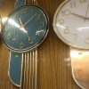 rose gold wall clock, modern wall clock, textured dial clock, fiber glass wall clock, golden wall clock, 30 inch wall clock, decorative wall clock, home decor clock, nicdecor.com, nichomedecor