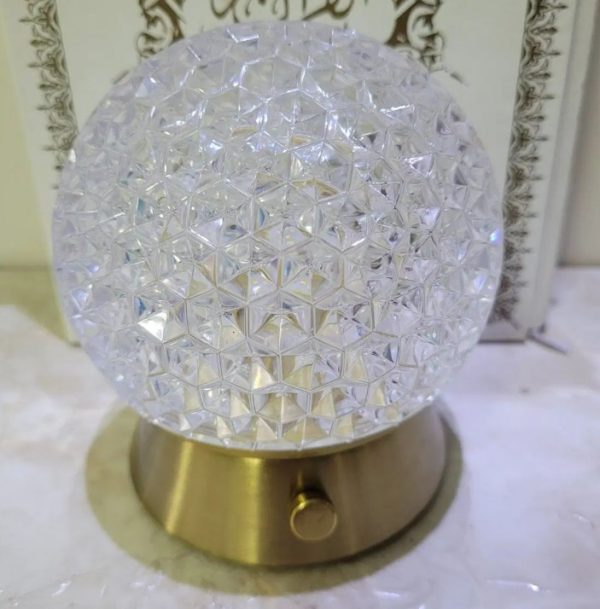 crystal cordless lamp, rechargeable alloy lamp, elegant desk lamp, luxury table light, wireless home decor, crystal table lamp, nicdecor.com, nichomedecor