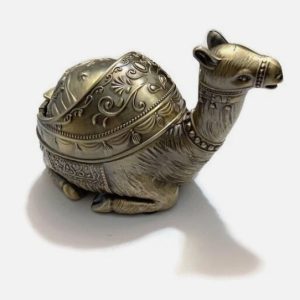 Camel brass ashtray with antique