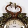 European style peacock wall clock 3