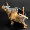 Vintage bull ashtray with lid 4