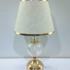 17.5″ modern metal & acrylic table lamp – off white shade 3