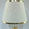 17.5″ modern metal & acrylic table lamp – off white shade 4