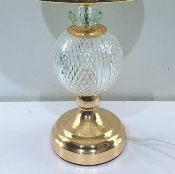 17.5″ modern metal & acrylic table lamp – off white shade 5