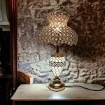 European‑style luxury metal crystal decorative table lamp