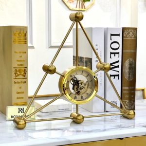 Geometric Pyramid Table Clock