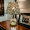 Luminous 15″ crystal elegance table lamp