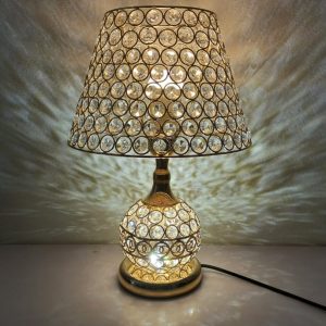 Luminous 15″ crystal elegance table lamp 2