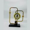 Modern Abstract Gold Frame Table Clock
