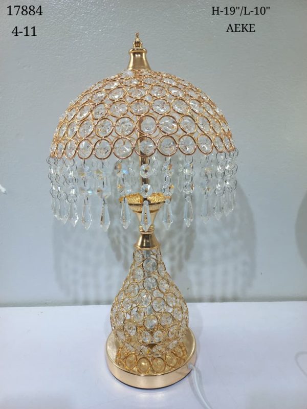 Turkish‑style luxury metal crystal decorative table lamp.jpg 2