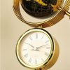 White Vintage Mantel Desk Clock