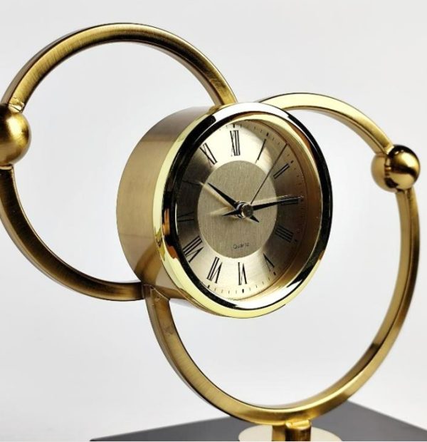 Desk table clock, silent clock, quartz table clock, vintage desk clock, modern home decor, tabletop clock, non ticking clock, nicdecor.com, nic home decor, decorative alarm clock
